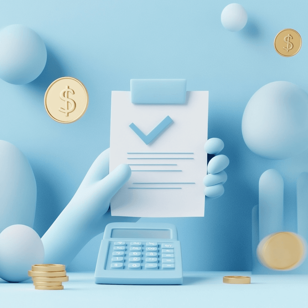 세금 서류 일러스트